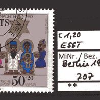 Berlin 1983 Weihnachten MiNr. 707 ESST
