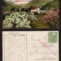 AX28 Zensurpost 1. WK ca 1915 Ansichtskarte BOZEN - Wien