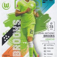 VFL Wolfsburg Topps Trading Card 2021 John Anthony Brooks Nr.328