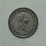 Silber/ Silver Norwegen/ Norway Carl XIV Johan, 1842, 4 Skilling VZ/ XF