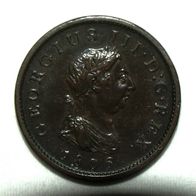 Großbritannien/ Great Britain George III, 1806, 1 Penny funz/ AU 58