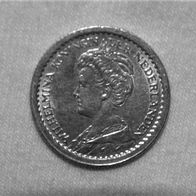 Silber/ Silver Niederlande/ Netherlands Wilhelmina, 1913, 10 Cents pfr/ MS 63