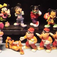 Ü-Ei Figur 1989 Micky und seine tollen Freunde - komplett + 2 Varianten