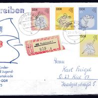 DDR 1975 Kinder- und Jugendspartakiade MiNr. 2065 - 2068 Brief gelaufen