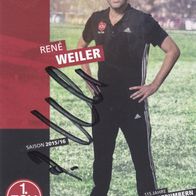 1. FC Nürnberg Autogrammkarte 2015 Rene Weiler