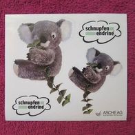 Neu Sticker "Koala Bär" Schnupfen Endrine Aufkleber Werbe Artikel Tiere Asche AG