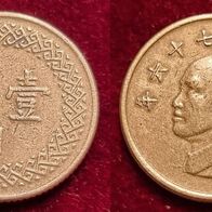12840(2) 1 New Dollar (Taiwan) 1987 (J. 76) in ss ..... von * * * Berlin-coins * * *