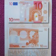 NEU: Postkarte Euro Einführung „Die Euro-Banknoten“ 10 Euro Info-Karte BMF 1998