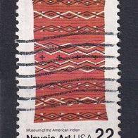 USA, Vereinigte Staaten, 1986, Mi. 1845, Navajo-Kunst, 1 Briefm., gest.