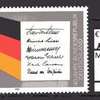 BRD / Bund 1989 40 Jahre Bundesrepublik Deutschland MiNr. 1421 postfrisch