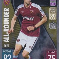 West Ham United Topps Trading Card Europa League 2021 Tomas Soucek Nr.110 Sonderkarte