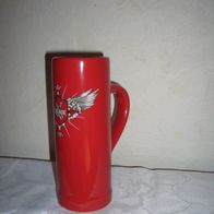 Welde Sammler Stein Krug rot Bier Krug Seidel, NEU !