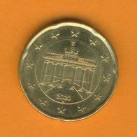 Deutschland 20 Cent 2020 A