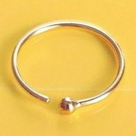 Echt Gold Nasenring Piercing Ring offen 750er Gelbgold 8mm Nase Ohr Lippe 45062-8