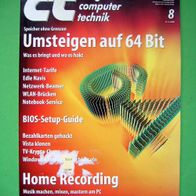 C´T MAGZIN Computer Technik Ausgabe 8/2008 Umsteigen auf 64 Bit