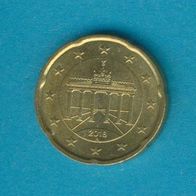 Deutschland 20 Cent 2018 A