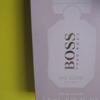 Damen Eau de Parfum Probe " Hugo Boss - The Scent - For Her " NEU EdP Duft Pröbchen
