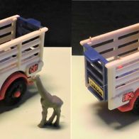 Ü-Ei Auto 1988 - Circus Sorpresa - Tiertransportwagen - alle 4 Aufkleber + Giraffe