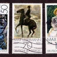 BRD 1978 MiNr 986-988 Deutscher Impressionismus Corinth Liebermann Slevogt gest