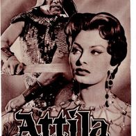 Filmprogramm WKN Nr. 2151 Attila die Geisel Gottes Sophia Loren 4 Seiten