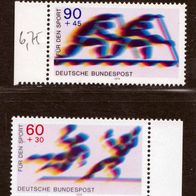 BRD 1979 MiNr 1009-1010 Sporthilfe Handball und Zweier-Canadier postfrisch