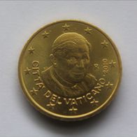 sehr schöne Euro-Kursmünze vom Vatikan zu 50 Cent 2010