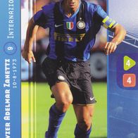 Inter Mailand Panini Trading Card Champions League 2008 Javier Adelmar Zanetti Nr.94