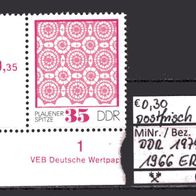 DDR 1974 Plauener Spitze (II) MiNr. 1966 postfrisch Eckrand unten links