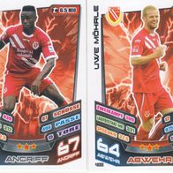 2x Energie Cottbus Topps Match Attax Trading Card 2013
