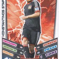Bayer Leverkusen Topps Match Attax Trading Card 2013 Konstantin Stafylidis Nr.186