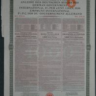 Internationale Deutsche Anleihe 5,50 % 1930 1000 HFL Holländische Ausgabe
