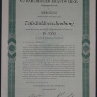 Vorarlberger Kraftwerke-Aktiengesellschaft 5 % TSV 1930 1000 CHF Serie 29