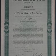 Vorarlberger Kraftwerke-Aktiengesellschaft 5 % TSV 1930 1000 CHF Serie 34