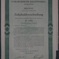 Vorarlberger Kraftwerke-Aktiengesellschaft 5 % TSV 1930 1000 CHF Serie 63