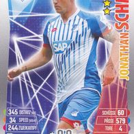 TSG Hoffenheim Topps Match Attax Trading Card 2015 Jonathan Schmid Nr.152