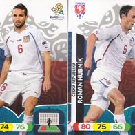 2x Panini Trading Card Fussball EM 2012 Mannschaft aus Tschechien