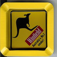 Aschenbecher Winfield Zigaretten, Australien, gelb, Australia´s No.1, Neu, unbenutzt