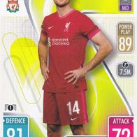 Liverpool FC Topps Trading Card Champions League 2021 Jordan Henderson Nr.54