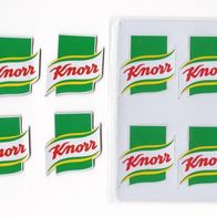 4 flache Magnete, Kühlschrankmagnet von Knorr (Lebensmittel) neuwertig, unbenutzt