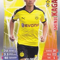 Borussia Dortmund Topps Match Attax Trading Card 2015 Shinji Kagawa Nr.85