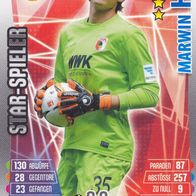 FC Augsburg Topps Match Attax Trading Card 2015 Marwin Hitz Nr.2 Star-Spieler