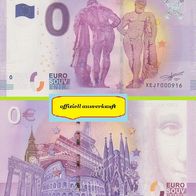 0 Euro Schein 300 Jahre Herkules XEJF 2016-1 ausverkauft Nr 2973