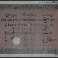 Leipziger Lebensversicherungen Aktiengesellschaft 1925 1000 RM