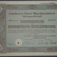 Schubert & Salzer Maschinenfabrik Aktiengesellschaft 1942 1000 RM