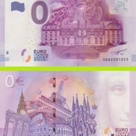 0 Euro Schein Parc et Chateau de Thoiry UEDZ 2016-1 selten Nr 1651