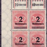 Deutsches Reich 309 A * * W OR 4er Block #044196