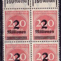 Deutsches Reich 309 A * * W OR 4er Block #044199