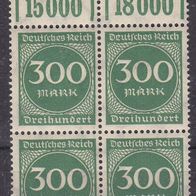 Deutsches Reich 270 * * W 2 x OR 1´11´1 4er Block #044256
