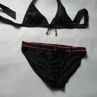 Push - up - Bikini schwarz pink M 40 42 80B sehr gut Bade Mode