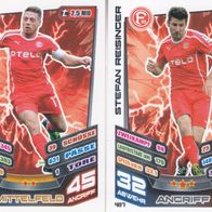 2x Fortuna Düsseldorf Topps Match Attax Trading Card 2013